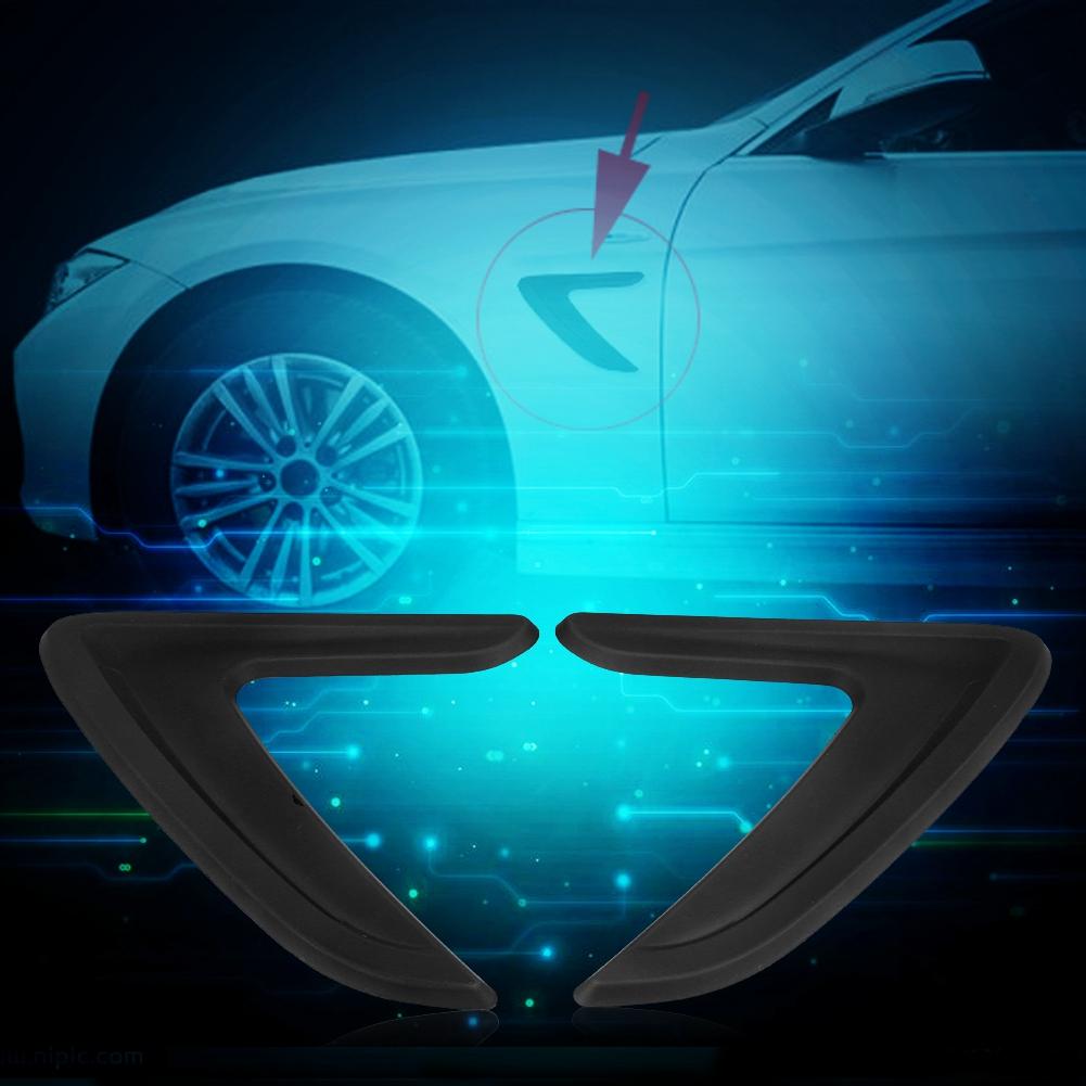 Car Side Air Vent Cover Trim Fender Sticker for BMW 3 Series F30 2012 2016 Black