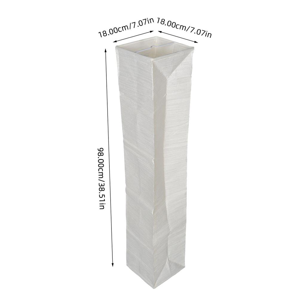 Modern Japanese Paper Floor Lamp Shade Replacement Lightweight Foldable Design Soft Light Diffuser for Standing Lamps Living