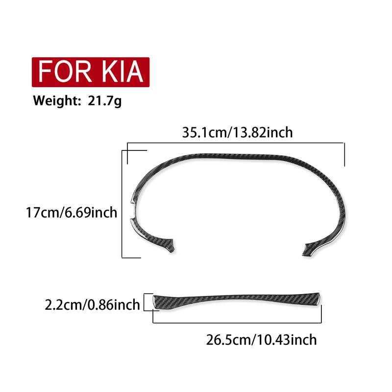 Real Carbon Fiber Car Accessories Speedometer Frame Decorative Cover Soft Sticker For Kia Sportage 2011 2012 2013 2014 2015 2016