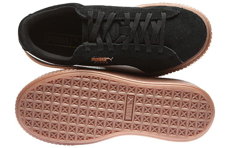 PUMA Suede Platform Sneakers 'Black Brown' Women's 363906-02