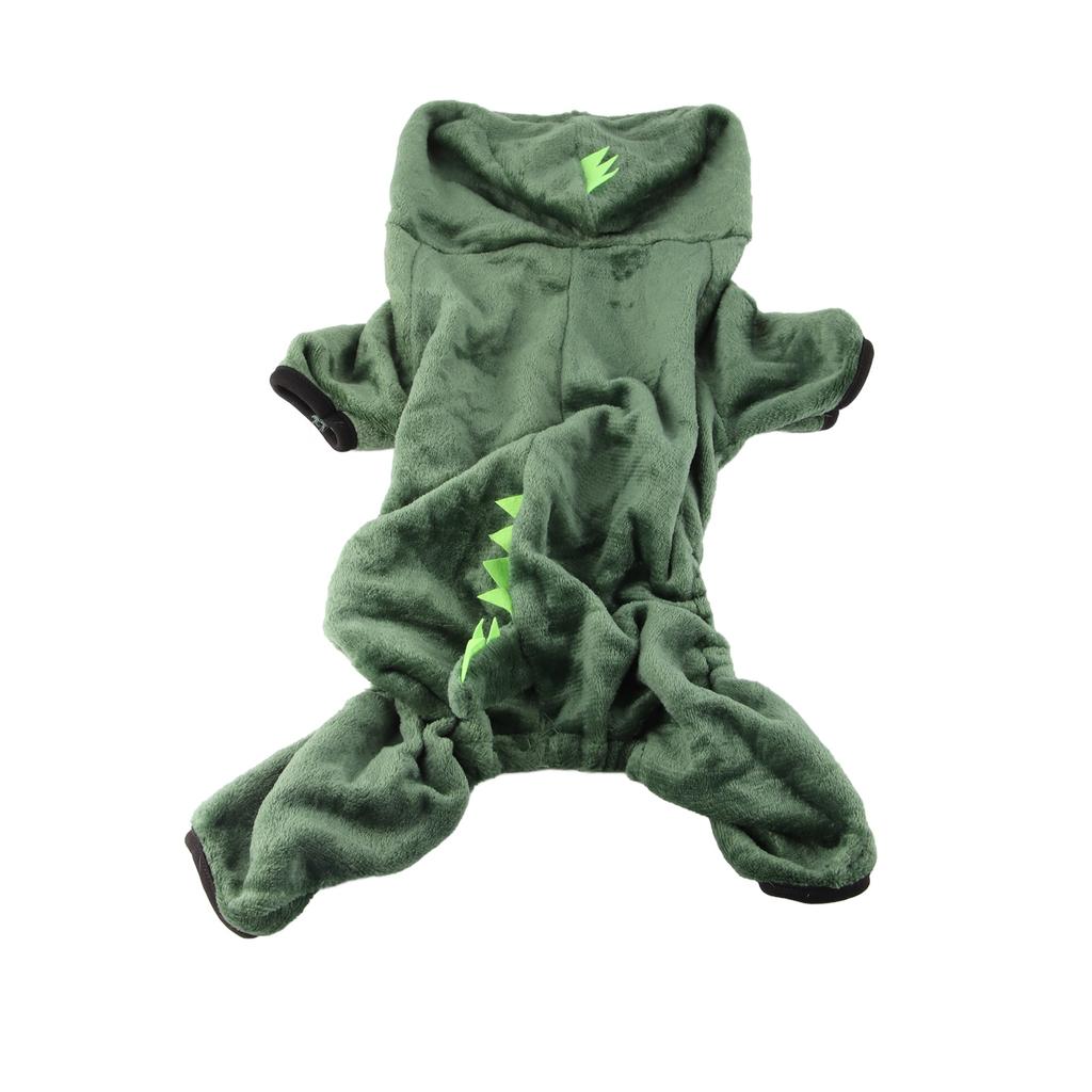 Dog Dinosaur Costume Fashion Cute Warm Fluffy Hoodie Puppy Winter Outfits for Dogs Cats Pets XS
