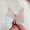 Iridescent Rhinestone-inlay Hair Claw Korean Style Acrylic Hair Claw Women Shark Clip  Girls