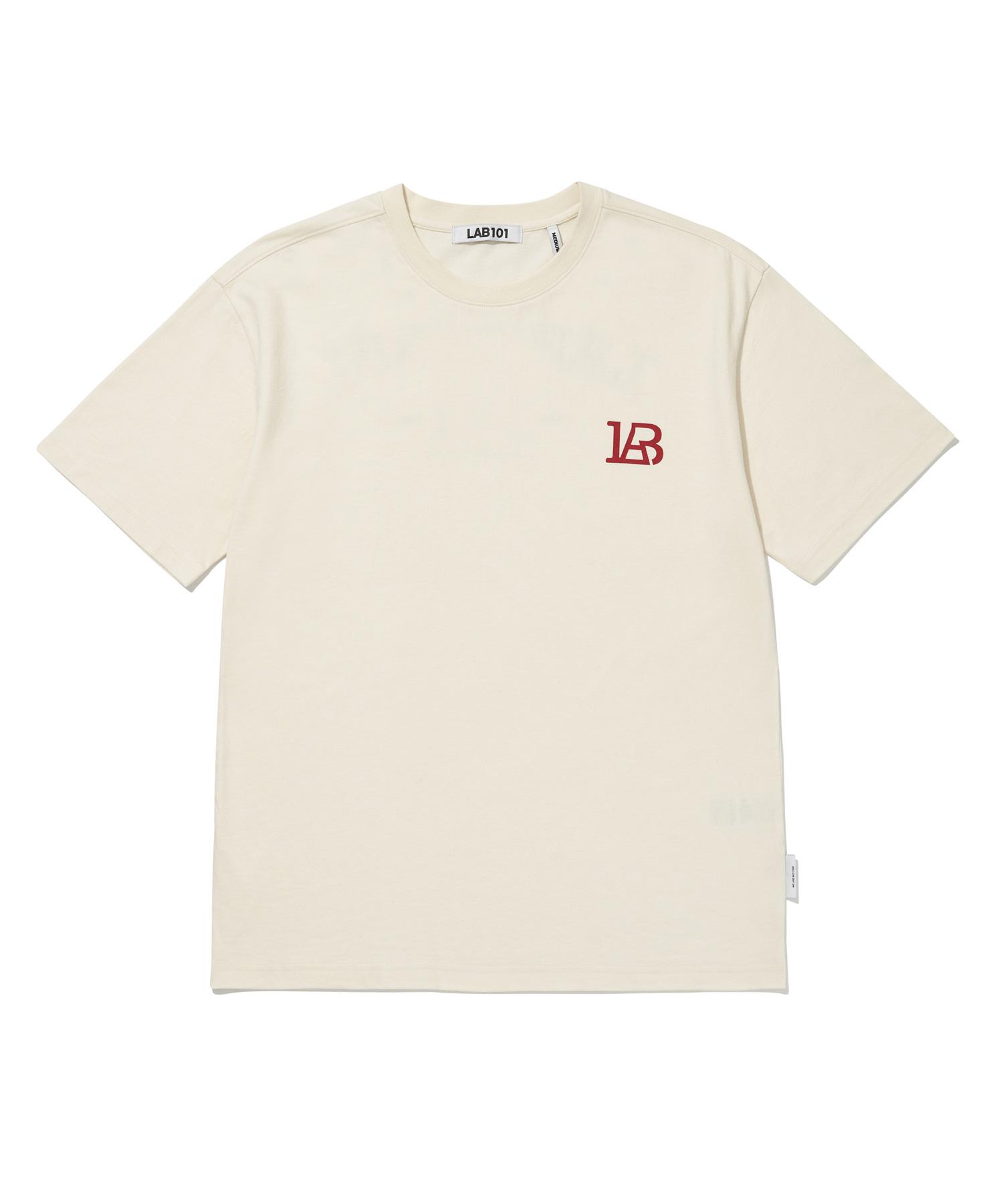 Rap One One Baseball Back Logo Tee - Cream L
