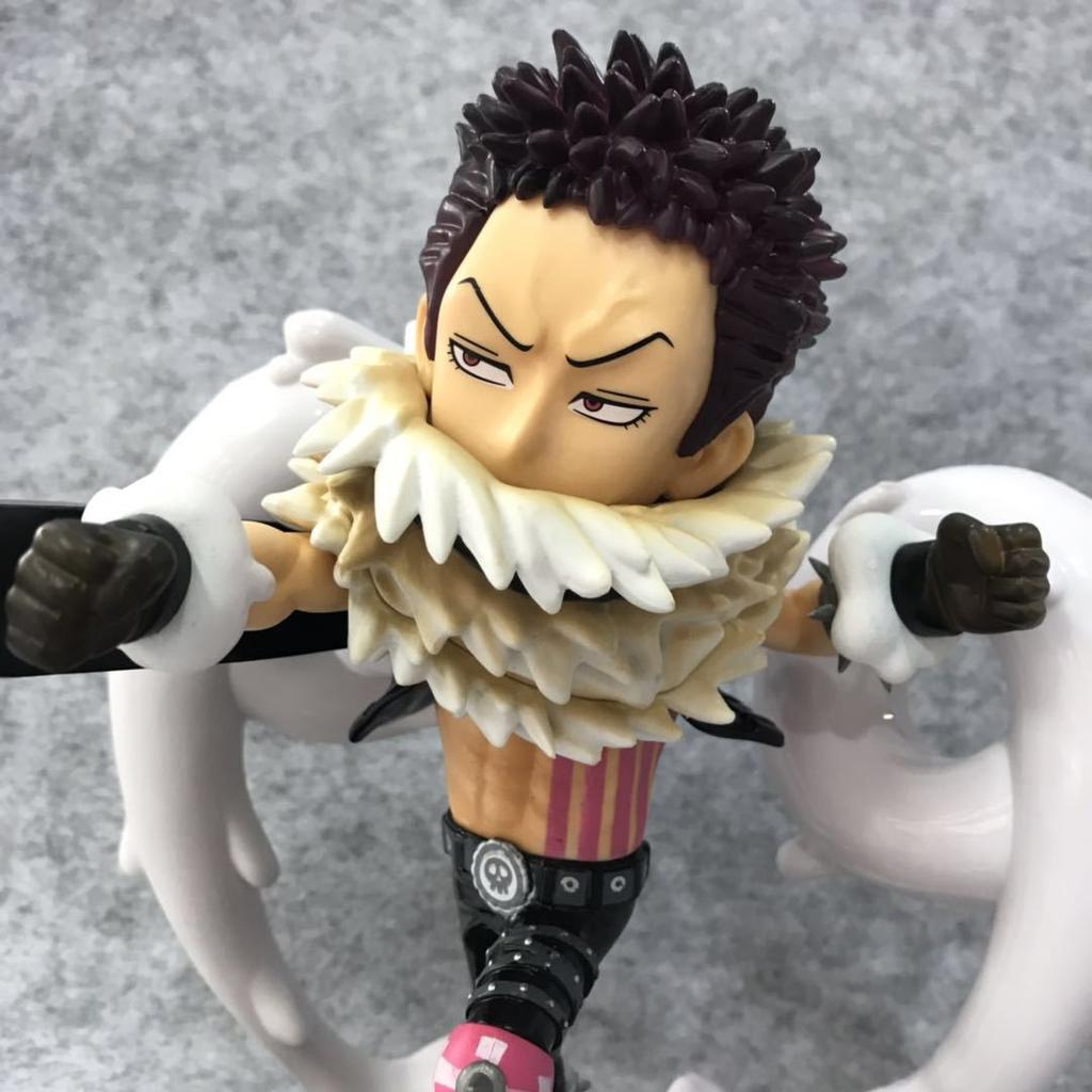 20cm Anime One Piece Figure Q Version Charlotte Katakuri King of Artist Action Figure Model Toy Desktop Birthday Decoration Gift