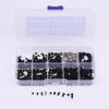 500PCS Silver/Black Boxed Laptop Computer Screws Set Universal Screw M2 M2.3 M3 Phillips Countersunk Screw Set