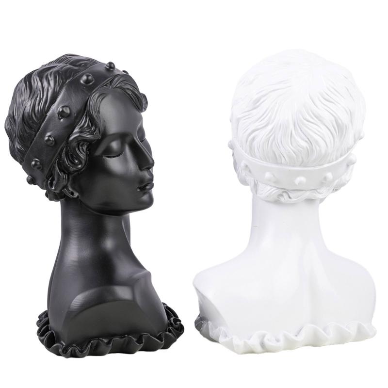 Elegant Jewelry Presentation Stand Mannequin Shaped Earrings and Rings Display Rack Accessory Presentation Stand