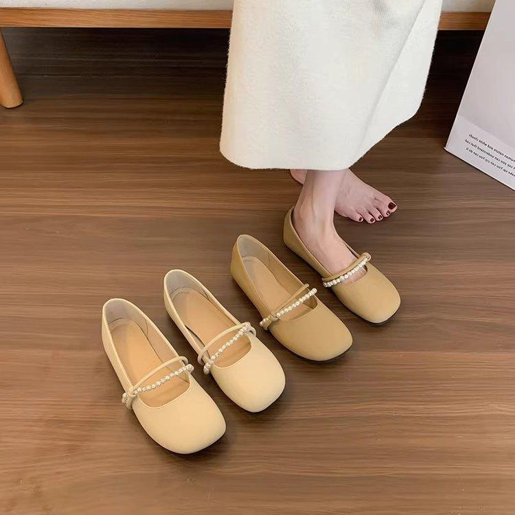 Flat-soled Single Shoes Late Evening Breeze Gentle Shoes Women's 2025 New Autumn Mary Jane Shoes with Skirts Soft-soled Maternity Shoes