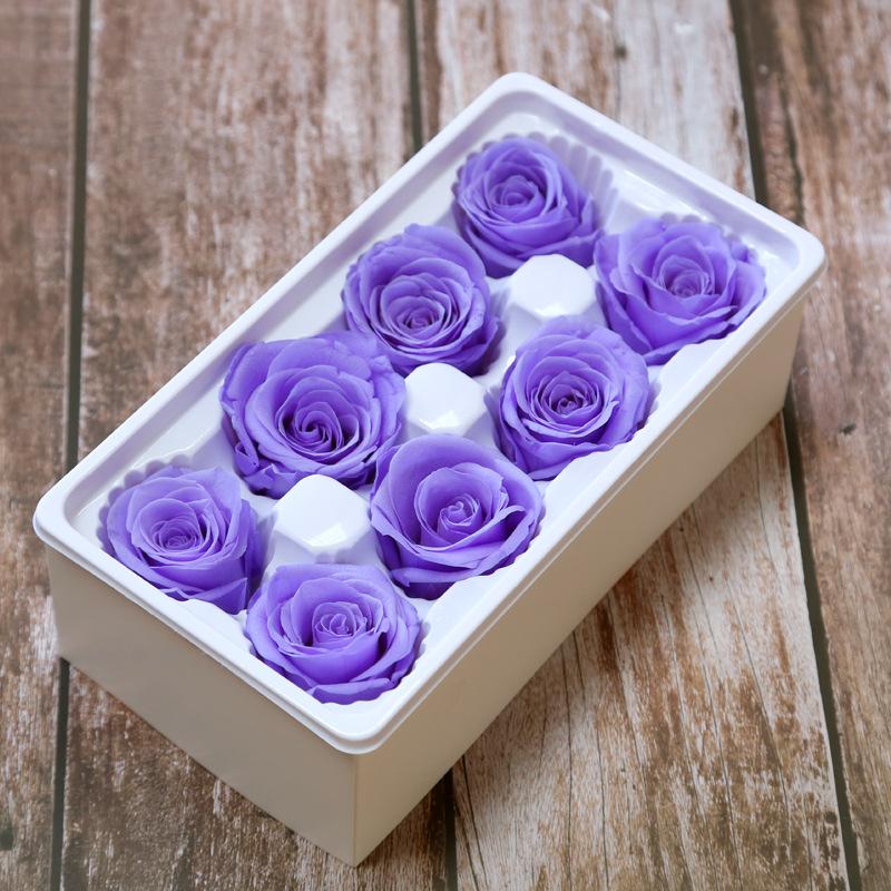 Ewige Lebensblume Material Geschenkbox Unsterbliche Rose Blume Getrocknete Rose Künstliche Konservierte Blumen Kopf Rosen