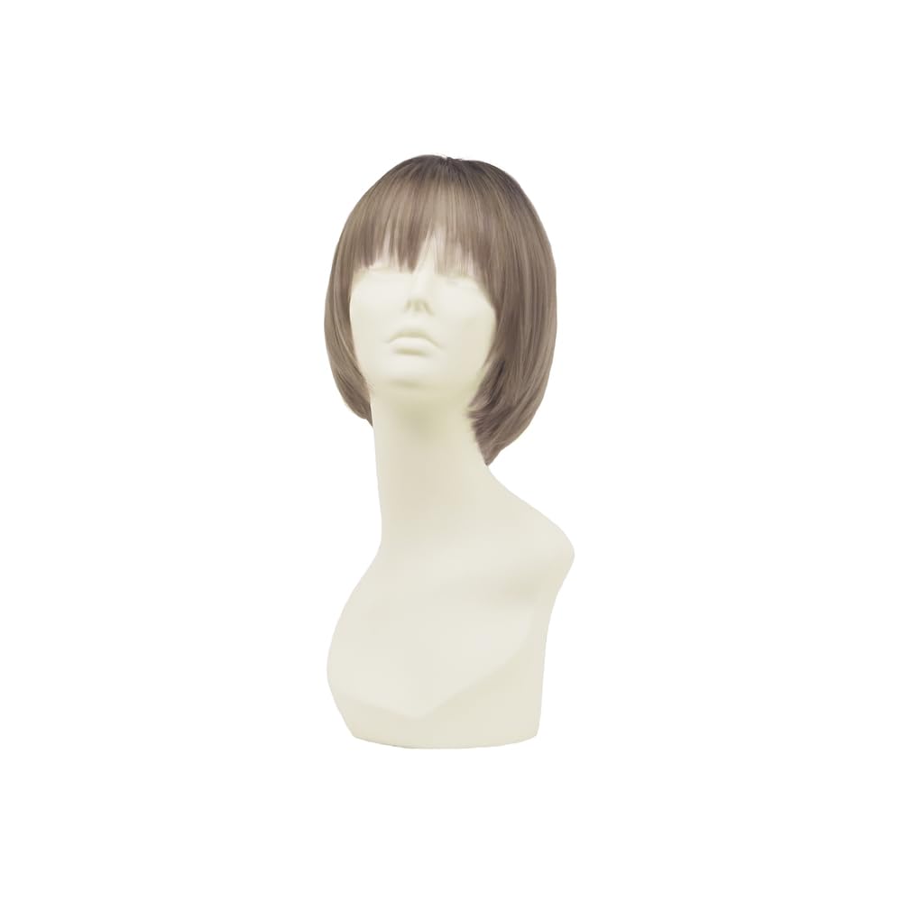 

BACKYARD FAMILY Priscilla Hat Wig, Relax Round Mushroom, BO-05, TDMT/Heat-Resistant Dusty Milk Tea