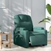 Vidaxl Electric Recliner, Dark Green, Fabric Upholstered