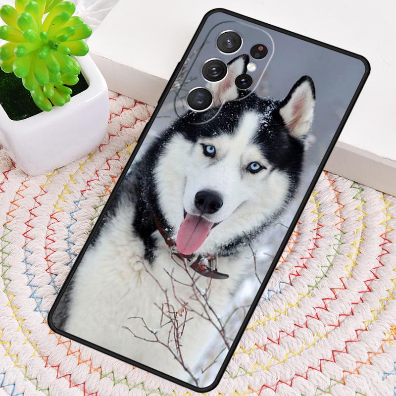 Animal Husky cute Puppy Dog Phone Case for Samsung Galaxy note 10 pro S26 Ultra S23 S24 FE S25 S21 S22 PLUS shockproof Cove