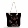 Multifunctional Butterfly Printed Thick Rope Shoulder Beach Bag Casual large capacity handbag 7614