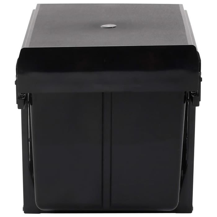 VidaXL Removable Kitchen Trash Can Soft Close 36 L