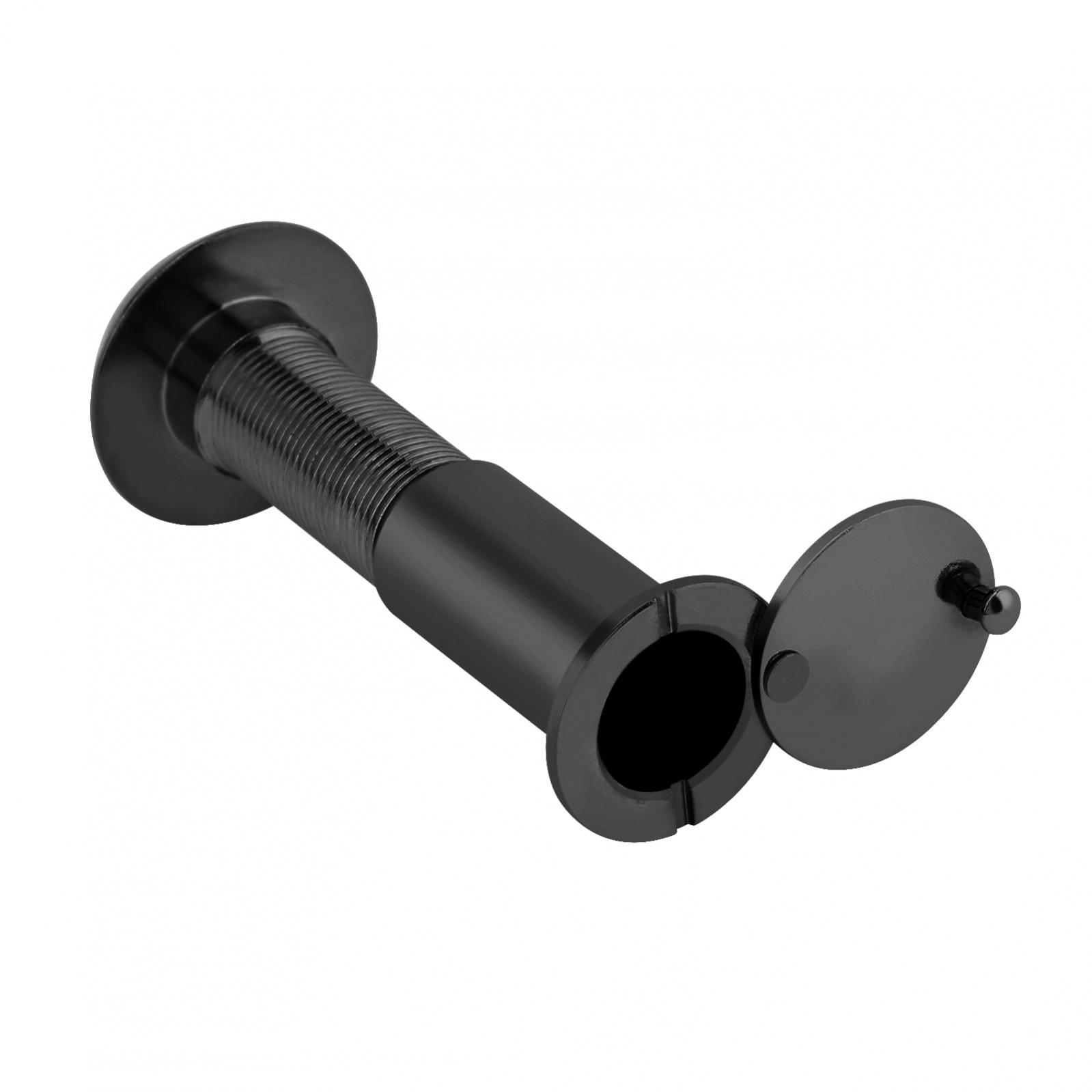 

14 мм/0,55 дюйма, 180 градусов, смотровые отверстия, HD-дверной просмотрщик для двери толщиной от 1,3 до 2,3 дюйма с вращающейся крышкой для конфиденциальности CN чёрный