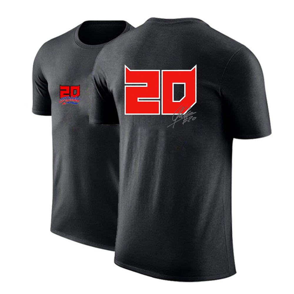 2026 Fabio Quartararo Motorradfahrer Druck Sommer Unisex Neu Regulär Kurzärmlig Premium Pendler Baumwolle T-Shirt