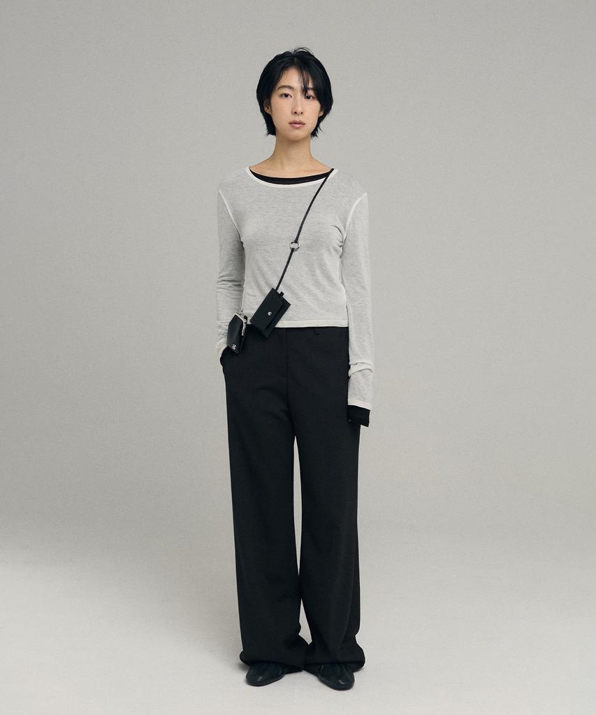 Loutaideu Basic Wool Slacks [Black]