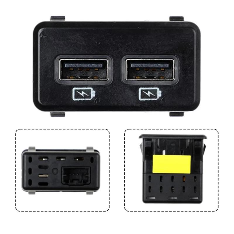 Plastic USB Auxiliary Socket Featuring Intelligent Charging Easy Install USB Port Adapter for  Autmotives