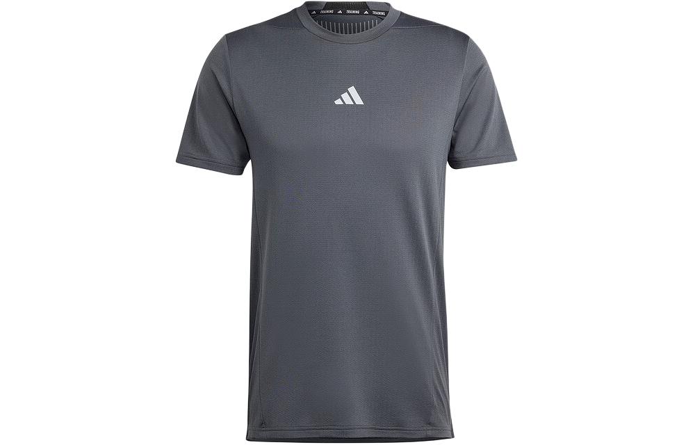 

Adidas T Shirts Men s Gray Crew Neck Moderate Straight Fit IT0615 S