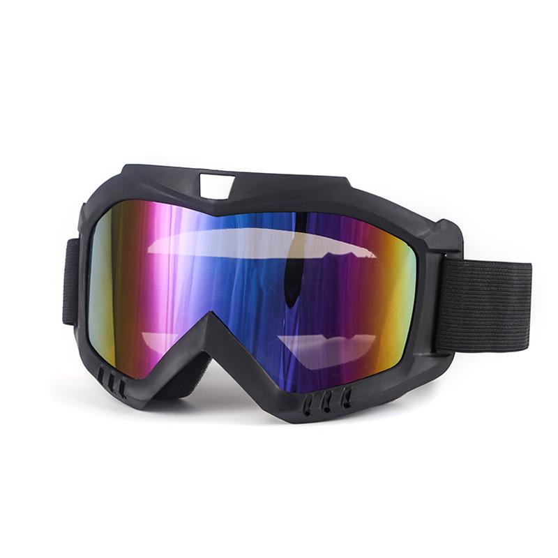 Outdoor Off-Road Motorcycle Windproof Sand-Proof UV-Protective Goggles with Interchangeable Lenses Full Frame for Riding