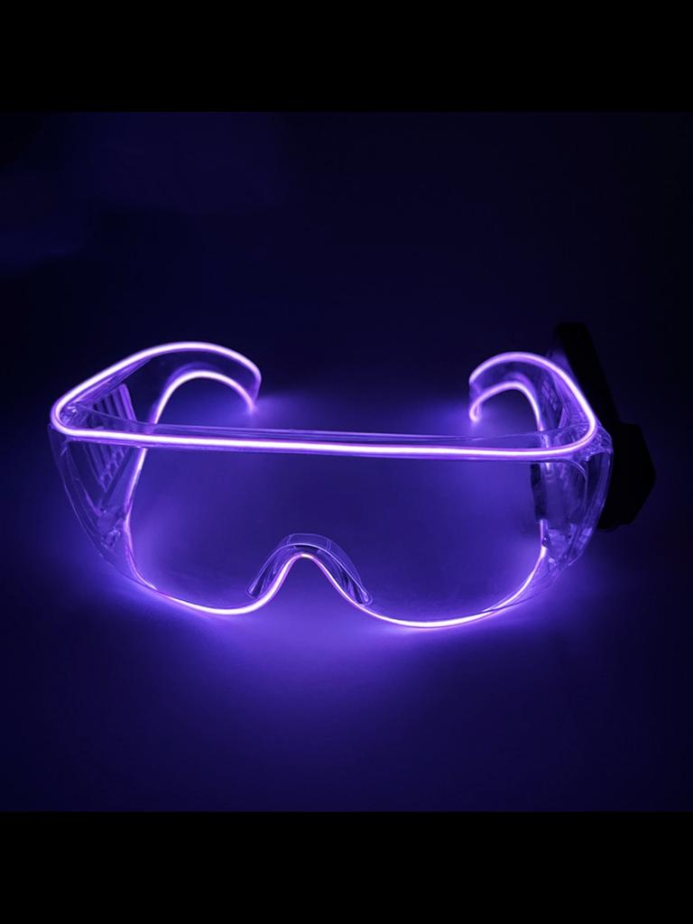 Cool Technology Luminous Glasses Led Disco Dancing Luminous Ktv Bar Electric Syllable Atmosphere Props Without Batteries.