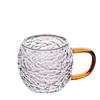 Japanese Style Heat Resistant 6pcs Package High Temperature and Explosion-proof Hammered Glass Tea Cup Borosilicate Cups Kitchen