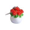 Playful 3D Flower Pot Key Accessory Featuring Cheerful Plant Charm Compact Size For Practical Daily Use And Gifting