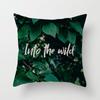 Summer Tropical Floral Cushion Cover Home Decor Office Sofa Pillowcase Green Plant Throw Pillowcase