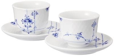 Geïmporteerde Royal Copenhagen Blauwe Palmet Theeservies Paar Huwelijksgeschenk Cadeau 1017410 [Regulier Product]