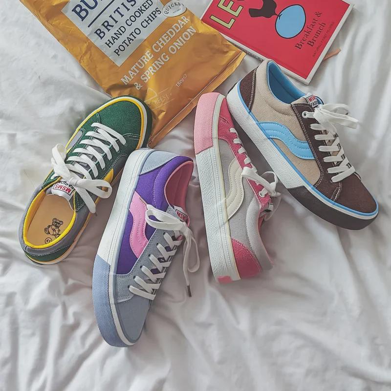 Retro Spring & Autumn Canvas Skate Shoes - Men's Breathable Casual Sneakers
