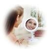 Foldable Makeup Mirror Round Vanity Mirror With LED Light 10X Magnification Beauty Mirror USB