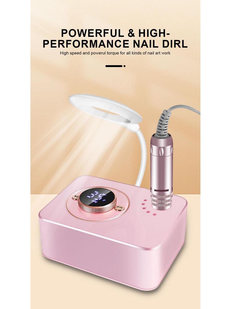 Luminous Tungsten Nail Drill Set with Grinding Heads