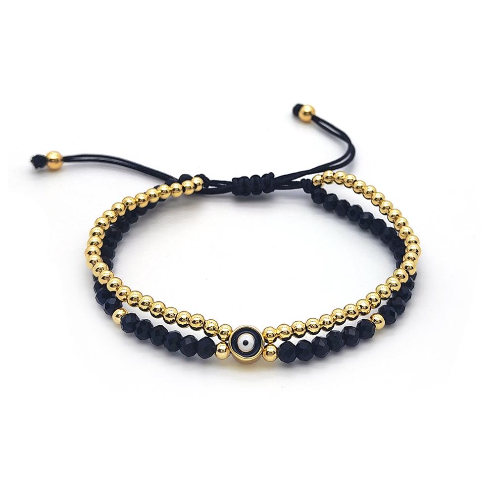 KKBEAD Evil Eye Bracelet Protection Jewelry for Women Lucky Red Thread Multilayer Bracelets Red Crystal Beaded Pulseras