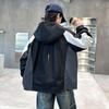 Boys' Spring & Autumn 2025 Hooded Windbreaker - Trendy Windproof Street Style