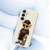 For Samsung Galaxy A36 5G Case Cool Bear Pattern Printing Straight Edge TPU Phone Back Cover