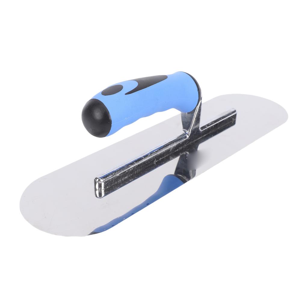 Stainless Steel Pool Trowel Concrete Masonry Hand Tool for Finishing Drywall Plastering Construction with Soft Grip