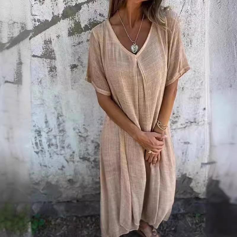 Fashionable V-neck Semi-formal Dress