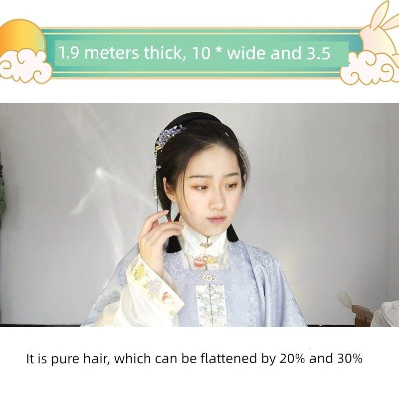 

Юнья Династия Хань Плоская Мягкая Сетка-пучок для Волос Подушечки для Висков Сетка для Волос Чистые Волосы Круассан Натуральная Сетка для Волос Nature -10cm/pair-flat