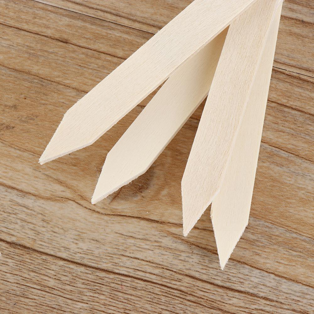 10PCS Mini Marker Greenhouse Garden Tools Plants Tags Wooden Chalkboard Classification Marker