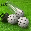 Elastic Pickleball 3Pcs 40-Holes High Bounce Visibility PE Indoor Outdoor Kit Tournament Training Practice Ball Accessories Balls