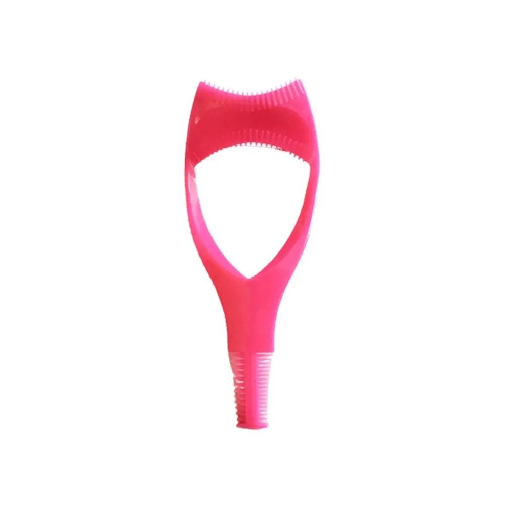 Eyeliner Assistant 3-In-1 Eyelash Comb Template Protect Eyes Guide Make Up Brush Cosmetic Crystal Mascara Shield Applicator Tool