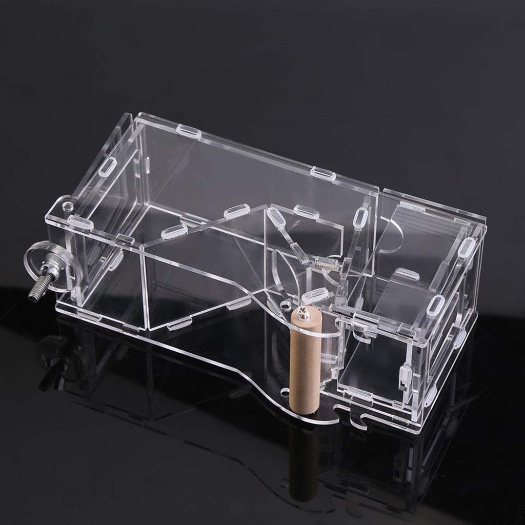1Pc New Fashionable Acrylic Pet Birds Seeds Food Feeder Cage Toy Transparent
