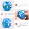 Funny Plastics Magic Bean Cube Spinner Rotating Ball 3D Rotating Ball Finger Gyro Stress Relief