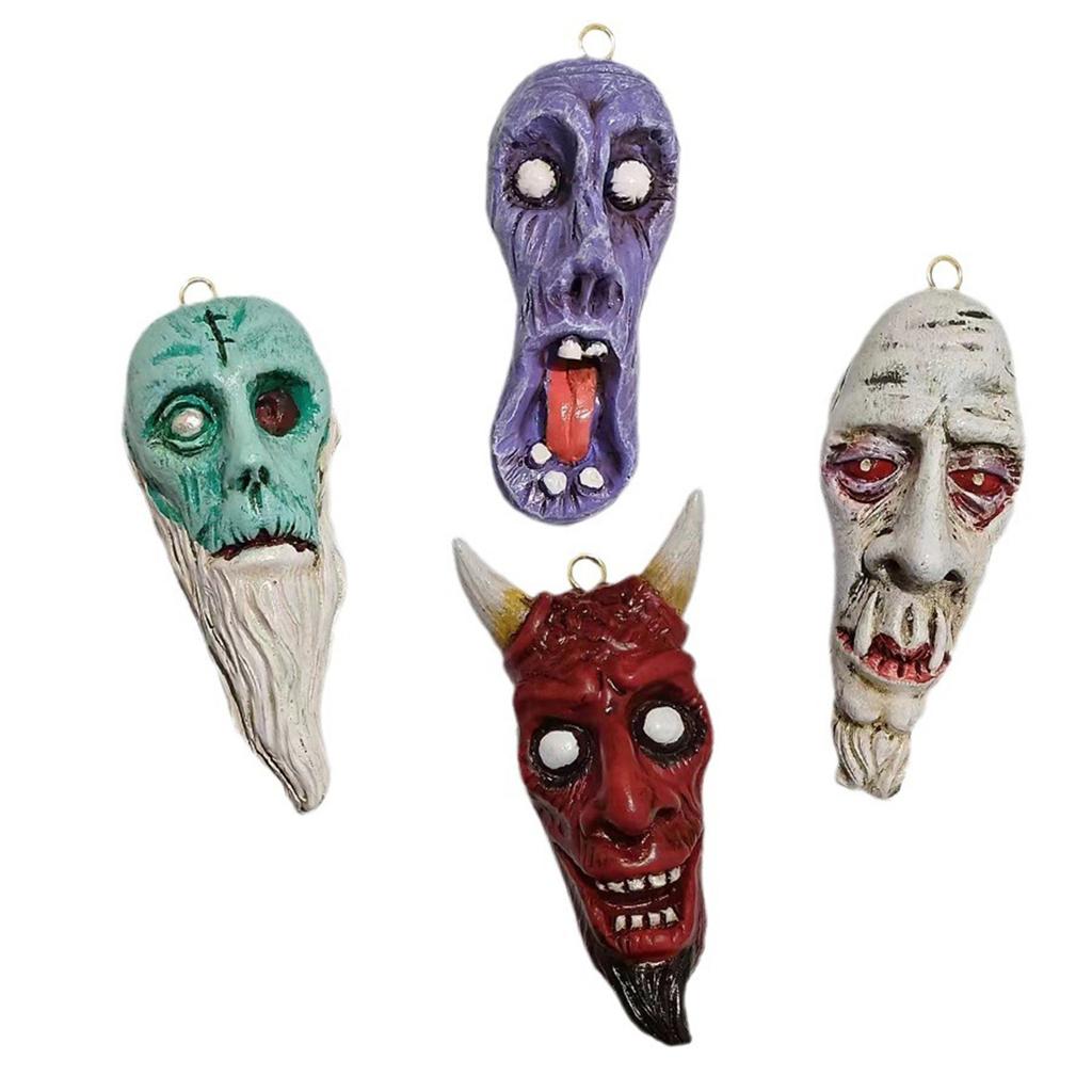 Halloween Neue Gothic Horror Anhänger Ornamente Vier-farbe Teufel Harz Handwerk 3D