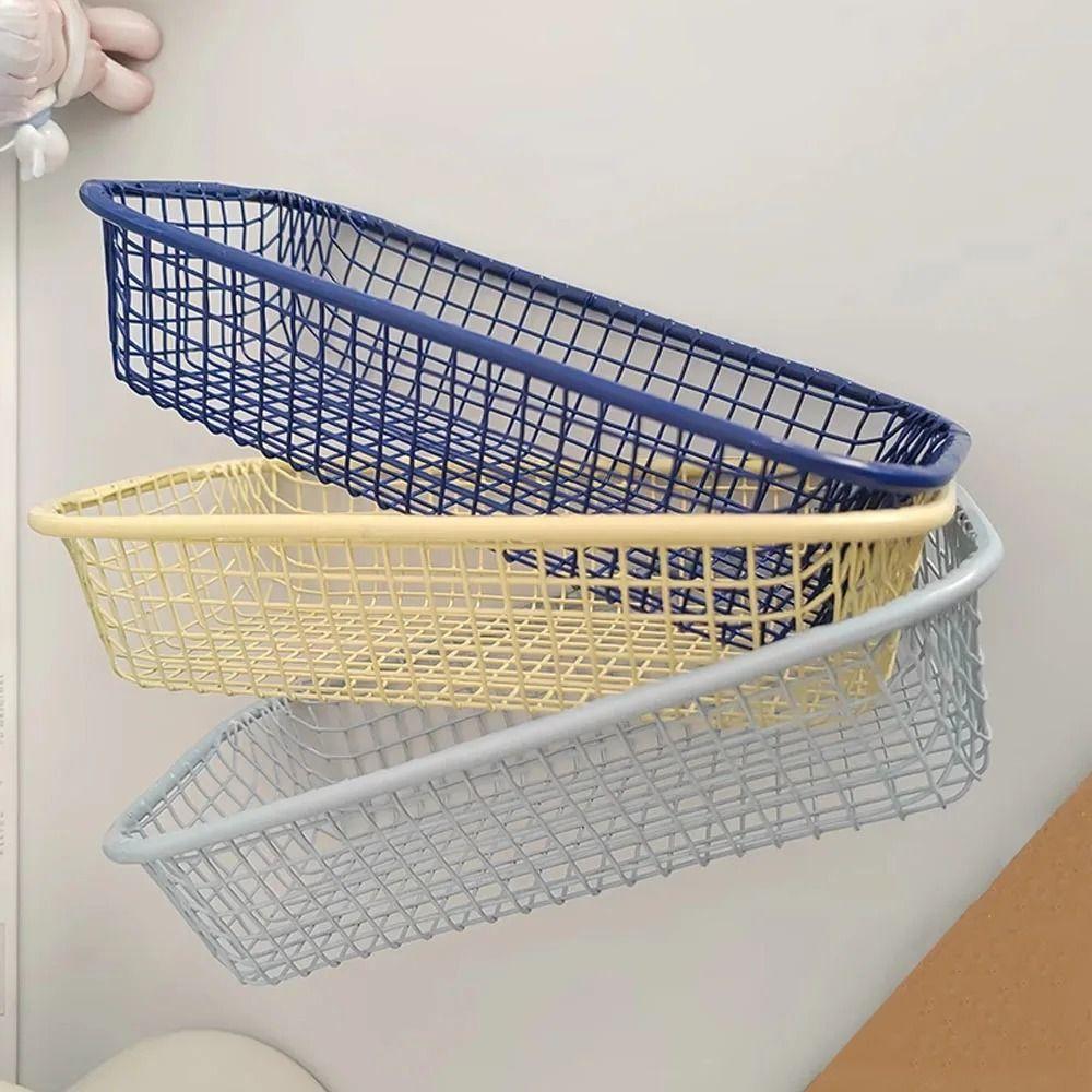 Iron Sundries Organizer Multifunctional Storage Box Sorting Holder Storage Basket  Desktop