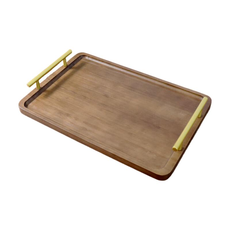 ZISIZ Wooden Serving Tray with Handles