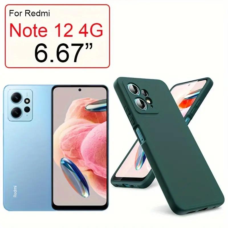 Liquid Silicone Case For Xiaomi Redmi 12 12C 13C Shockproof Case For Redmi Note 12 Pro Plus Note 12S 4G Note 12 5G 4G Note12 Pro+ 5G Phone Cover
