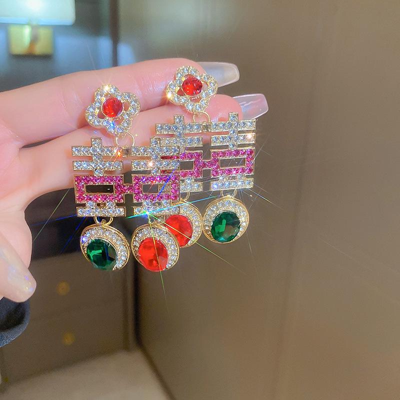 Silver Needle Vintage Pearl and Rhinestone Flower Earrings - French High-End Niche Court Style