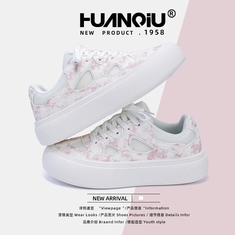 Global Platform White Shoes Women's ZHQ68326 New Summer Women's Shoes Versatile Casual Breathable Shoes Board Shoes Tide