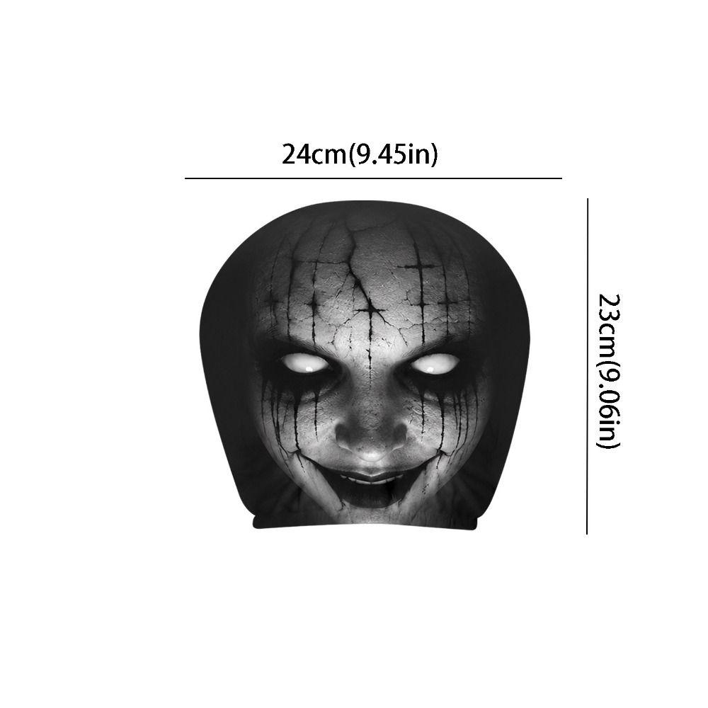 2Pcs Cartoon Car Headrest Covers Exaggerated Car Seat Headcover Halloween Christmas Holiday