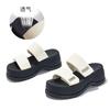 Suction Film Bottom Outer Slippers Women's Summer New Fashion Thick Bottom Heightening Half Drag Retro Versatile Outdoor Sandals